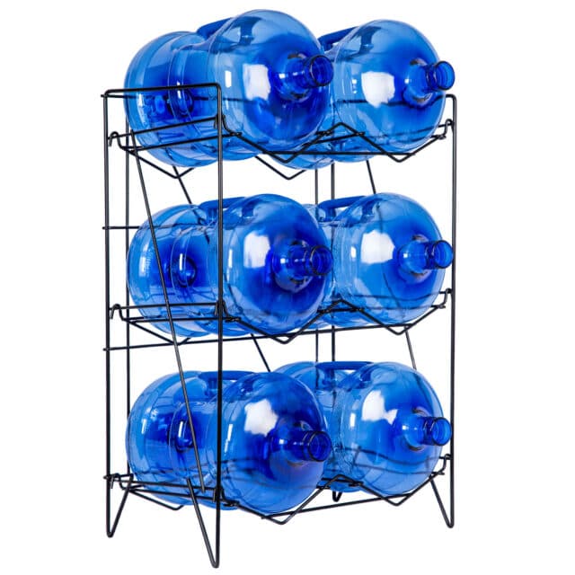 6 Bottle Black Wire Rack